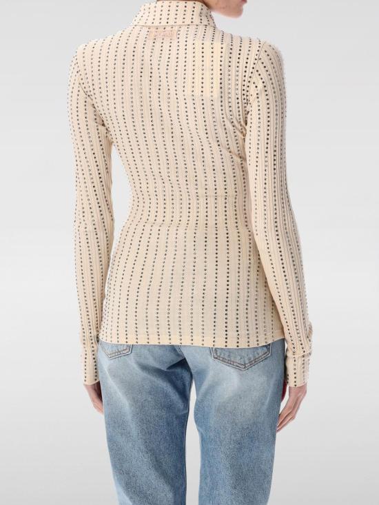 25SS 디 아티코 폴로 티셔츠 250WCT00351JJJ051 879 Ecru - THE ATTICO