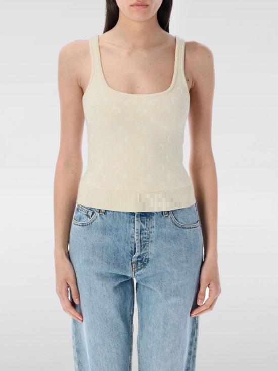 25SS 마린세르 민소매 티셔츠 WTK061ACKNI0530 WH20 Beige