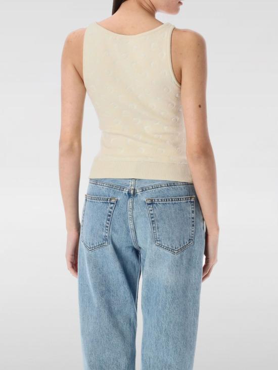 25SS 마린세르 민소매 티셔츠 WTK061ACKNI0530 WH20 Beige - MARINE SERRE