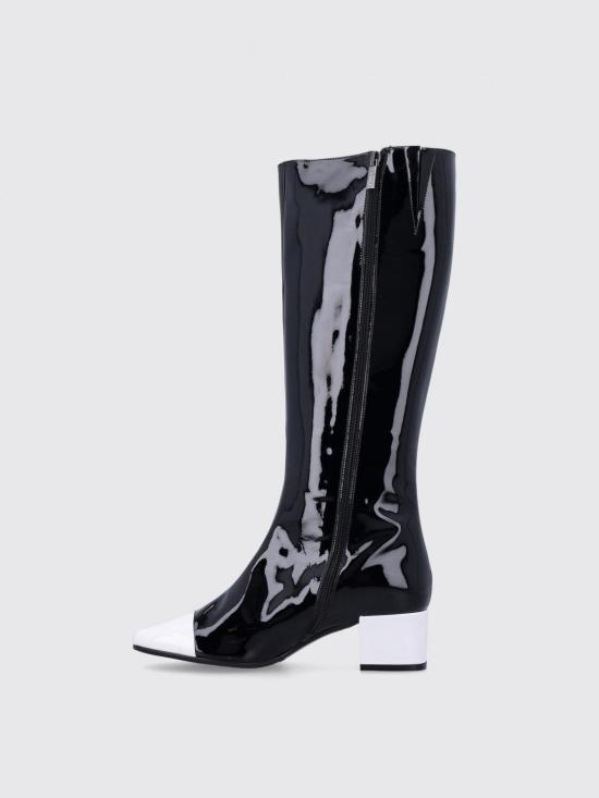 24FW 카렐 페리스 플랫 슈즈 331592 BLACK WHIT Black - CAREL PARIS