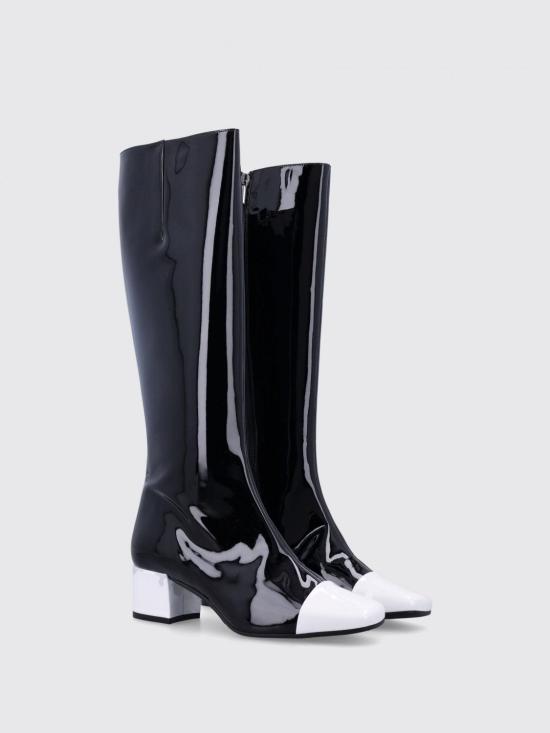 24FW 카렐 페리스 플랫 슈즈 331592 BLACK WHIT Black - CAREL PARIS