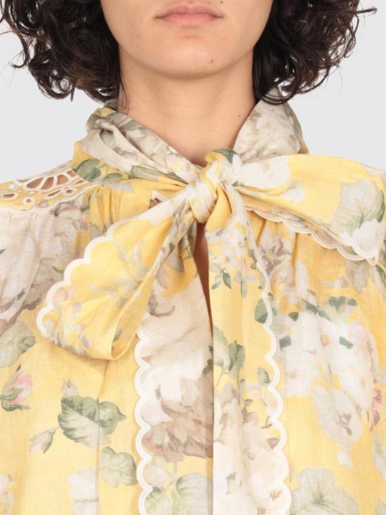 25FW 짐머만 롱 원피스 0797DRS252 YFL Yellow - ZIMMERMANN