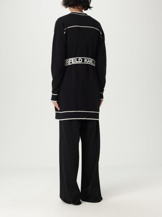 25FW 칼라거펠트 스웨터 221W2003 998 Black - KARL LAGERFELD