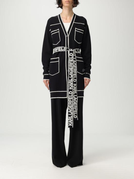 25FW 칼라거펠트 스웨터 221W2003 998 Black