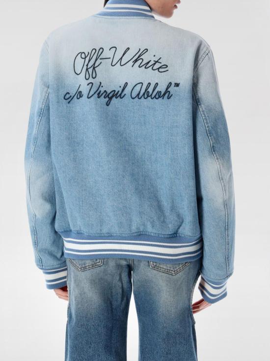 25SS 오프화이트 자켓 OWEK006S25DEN001 4010 Blue - OFF WHITE