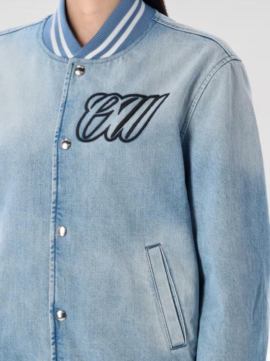 25SS 오프화이트 자켓 OWEK006S25DEN001 4010 Blue - OFF WHITE