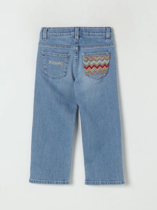 25SS [키즈] 미소니 진 MW6Q10D0004 618 Denim - MISSONI