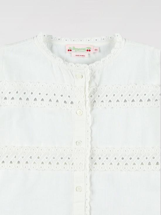 25SS [키즈] 봉쁘앙 티셔츠 S05GBLW00012 002 White - BONPOINT