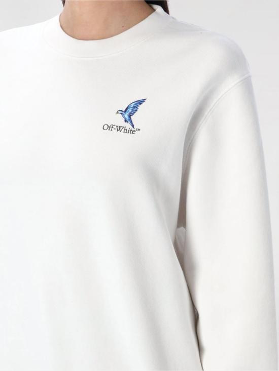 25SS 오프화이트 스웨터 OWBA055S25FLE001 0110 White - OFF WHITE