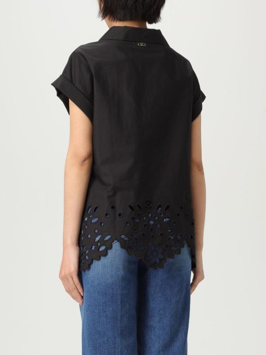 25FW 리우조 폴로 티셔츠 WA5167T4853 22222 Black - LIU JO