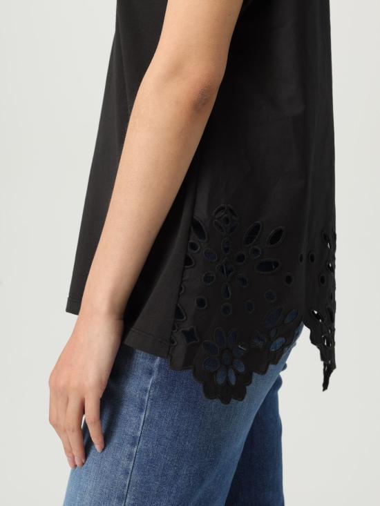 25FW 리우조 폴로 티셔츠 WA5167T4853 22222 Black - LIU JO