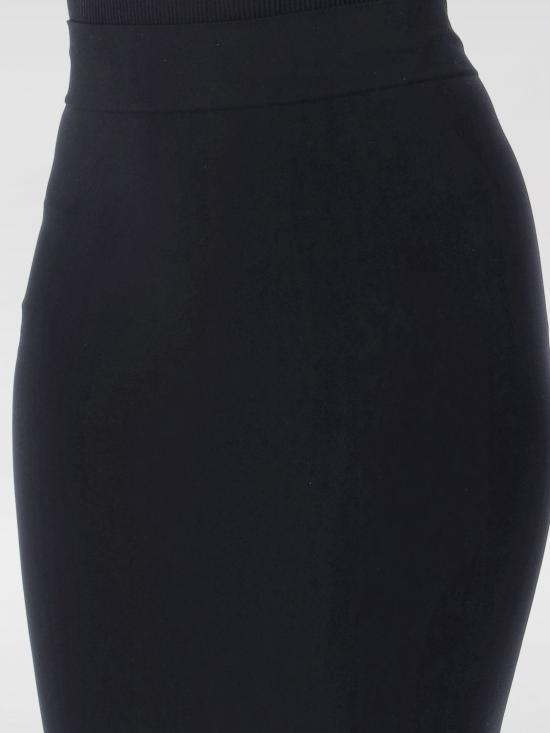 25SS 안드레아 아다모 미디 스커트 PS25254300 004 Black - ANDREA ADAMO