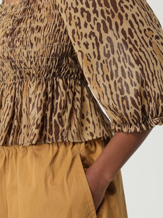 25SS 리우조 탑 WA5330T6867 M9550 Beige - LIU JO