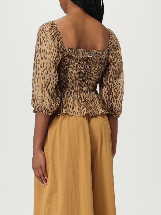 25SS 리우조 탑 WA5330T6867 M9550 Beige - LIU JO