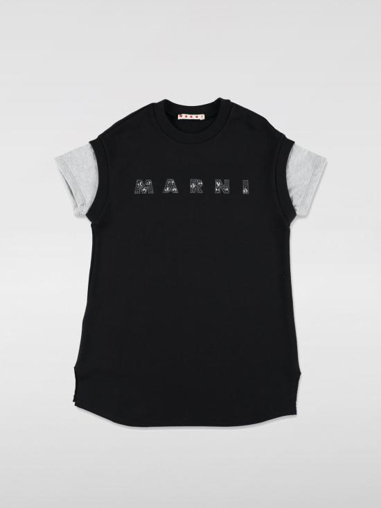 25SS [키즈] 마르니 원피스 M01447M00V3 0M900 Black
