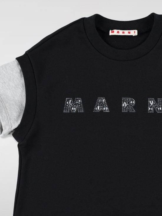 25SS [키즈] 마르니 원피스 M01447M00V3 0M900 Black - MARNI