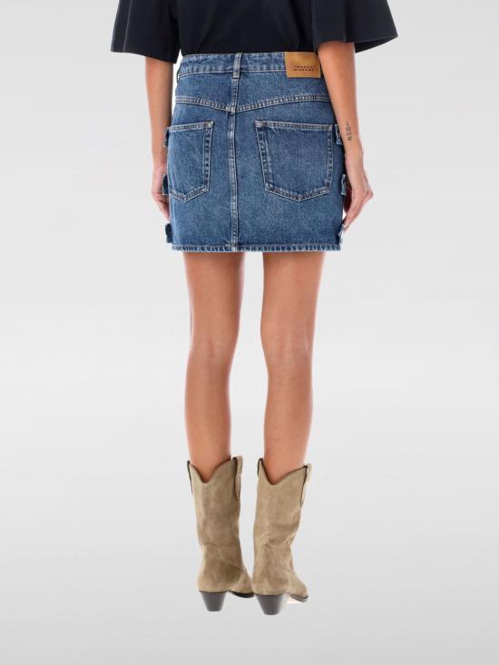 24FW 이자벨마랑에뚜왈 숏 스커트 JU0246FAB3H02E 30BU Blue - ISABEL MARANT ETOILE