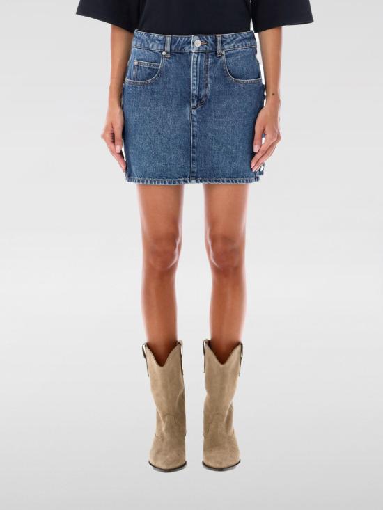 24FW 이자벨마랑에뚜왈 숏 스커트 JU0246FAB3H02E 30BU Blue