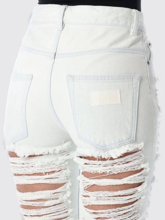 25SS MM6 메종마르지엘라 데님 팬츠 S62LB0185M30018 961 White - MM6 MAISON MARGIELA