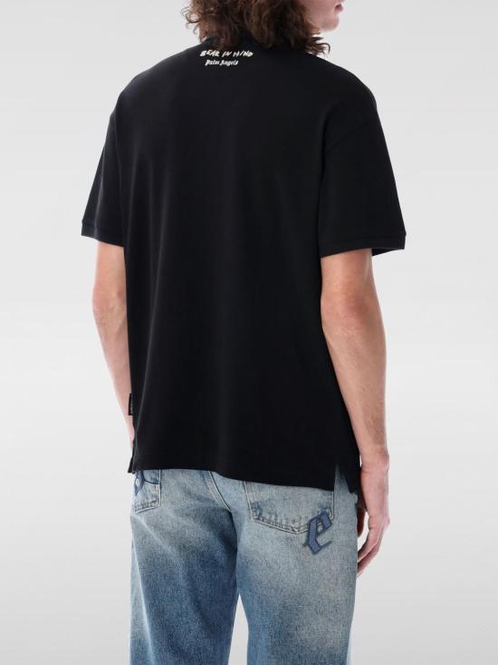 25SS 팜앤젤스 폴로 티셔츠 PMGB029S25FAB001 1060 Black - PALM ANGELS
