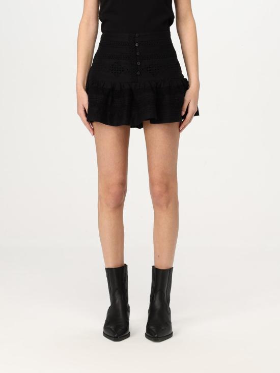 25SS 이자벨마랑에뚜왈 숏 스커트 25PJU0289FAC1J15E 01BK Black