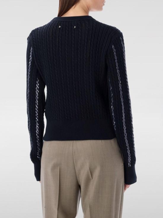 24FW 골든구스 스웨터 GWP01165P00169450486 Blue - GOLDEN GOOSE