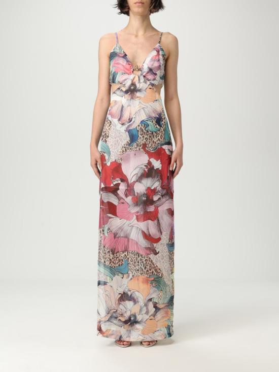 25SS 저스트까발리 롱 원피스 78PAO958NS594 MS3 Multicolor