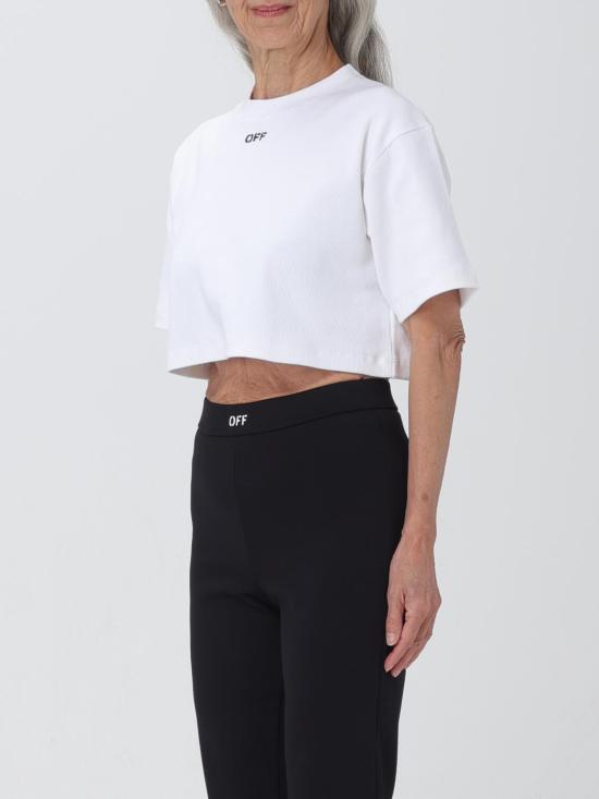 25FW 오프화이트 반팔 티셔츠 OWAA081C99JER004 0110 White - OFF WHITE