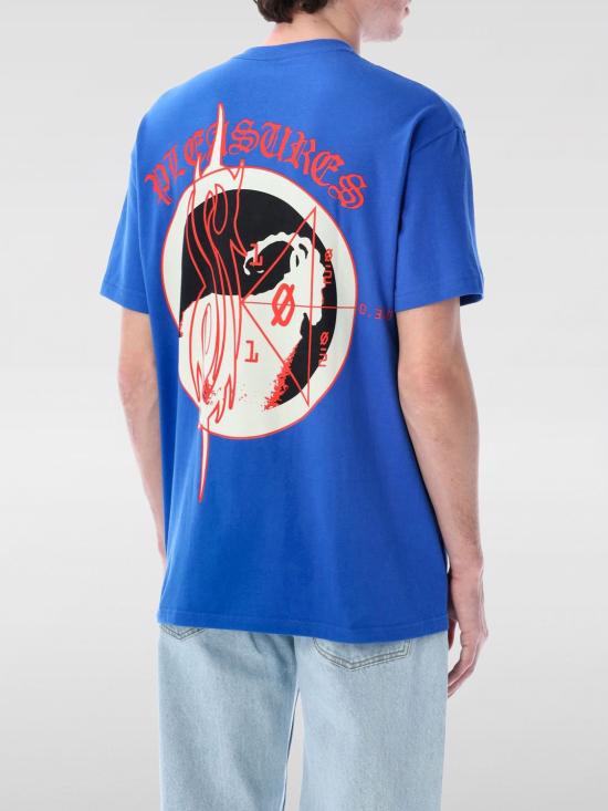 25SS 플레셔스 반팔 티셔츠 P25SK016 ROYAL Blue - PLEASURES