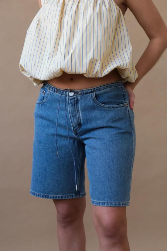  스틸히어 숏팬츠 스틸 히어 뉴욕 쿨 쇼츠 클래식 블루 - STILL HERE