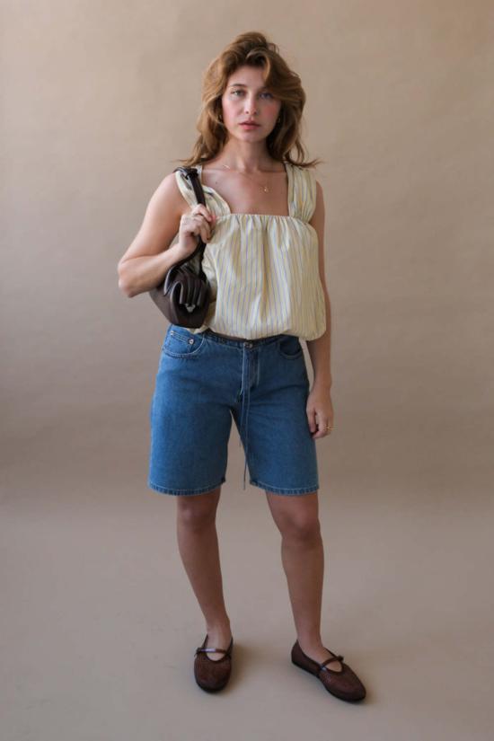  스틸히어 숏팬츠 스틸 히어 뉴욕 쿨 쇼츠 클래식 블루 - STILL HERE