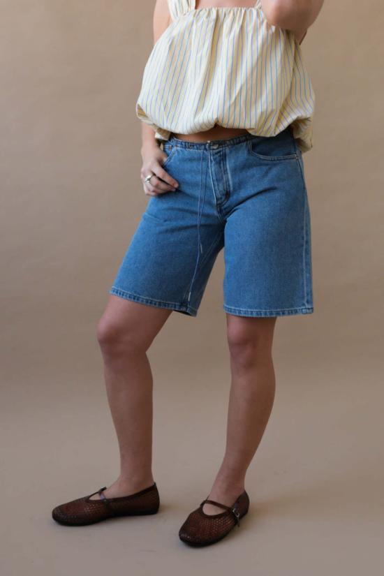  스틸히어 숏팬츠 스틸 히어 뉴욕 쿨 쇼츠 클래식 블루