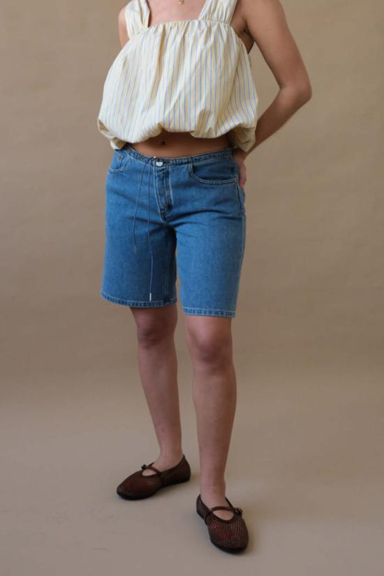  스틸히어 숏팬츠 스틸 히어 뉴욕 쿨 쇼츠 클래식 블루 - STILL HERE