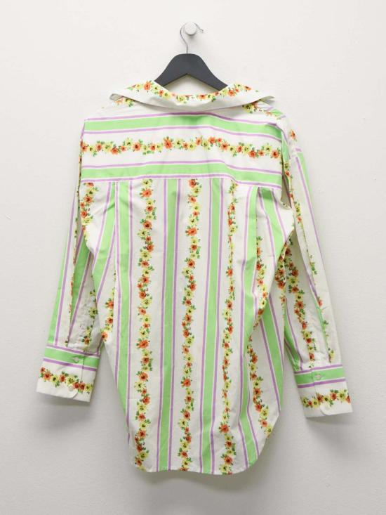  엠에스지엠 블라우스 MSGM 스트라이프 플로럴 프린트 셔츠 멀티컬러 - MSGM