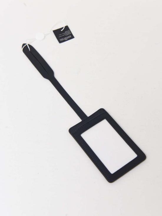  마르지엘라 캐리어 메종  4 스티치 러기지 태그 블랙 - MAISON MARGIELA