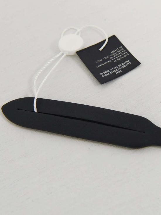  마르지엘라 캐리어 메종  4 스티치 러기지 태그 블랙 - MAISON MARGIELA