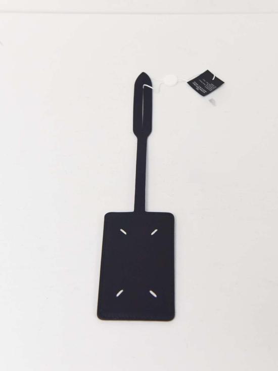  마르지엘라 캐리어 메종  4 스티치 러기지 태그 블랙 - MAISON MARGIELA