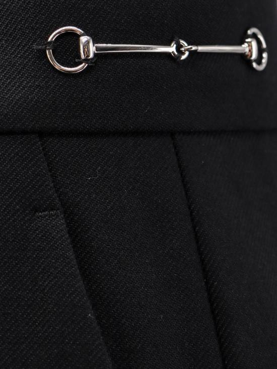 25SS 구찌 스트레이트 팬츠 776315 ZHW511000 BLACK - GUCCI