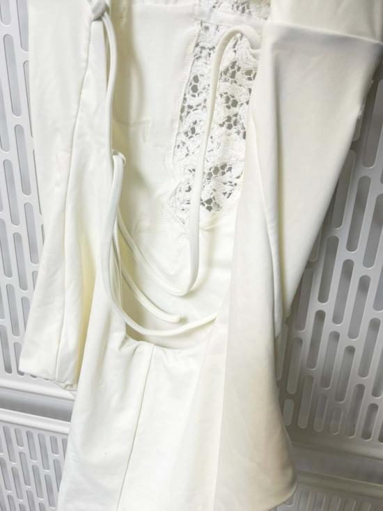  에르마노 설비노 원피스 수영복 에르마노 서비노 레이스 디테일  화이트 - ERMANNO SCERVINO