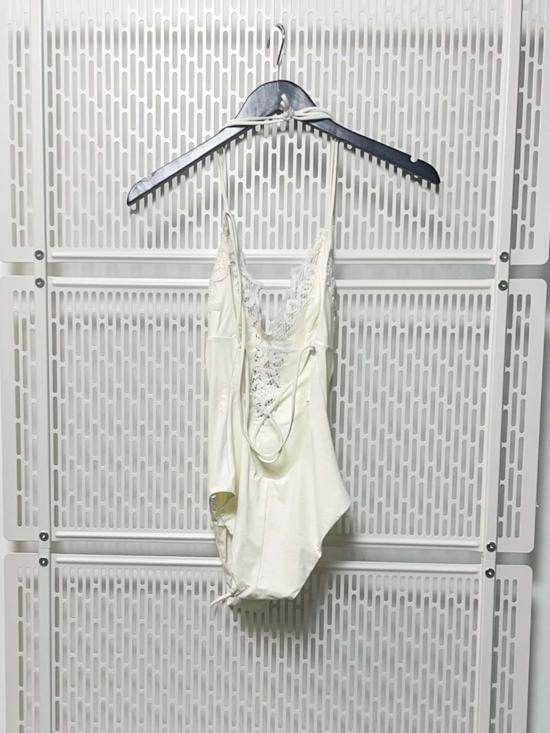  에르마노 설비노 원피스 수영복 에르마노 서비노 레이스 디테일  화이트 - ERMANNO SCERVINO