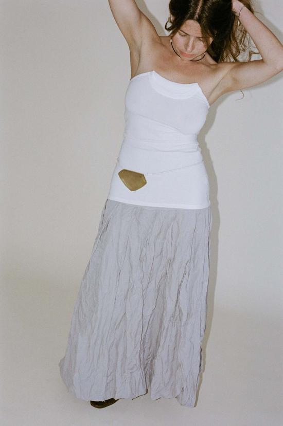  산탄젤로 와이드 벨트 아타르  화이트