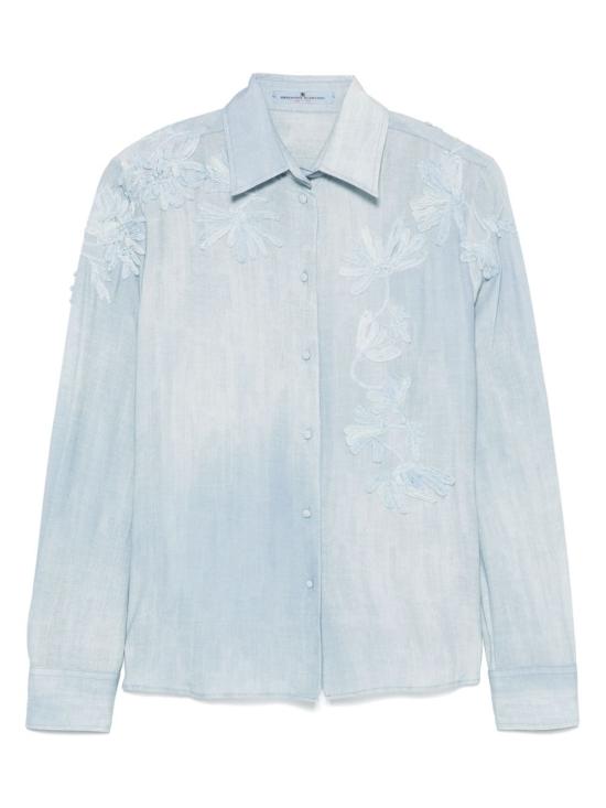 25SS 에르마노 설비노 셔츠 D462K757 EMYS4612 Clear Blue