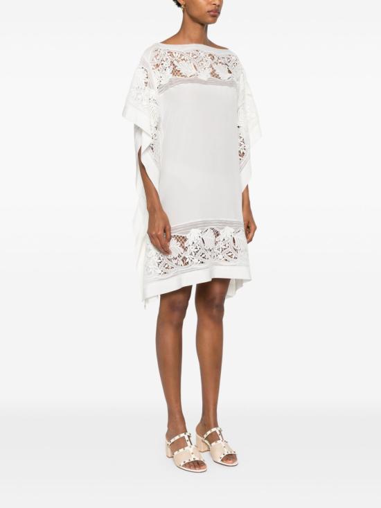 25SS 에르마노 설비노 숏 원피스 D462Q778 VKX10602 White - ERMANNO SCERVINO