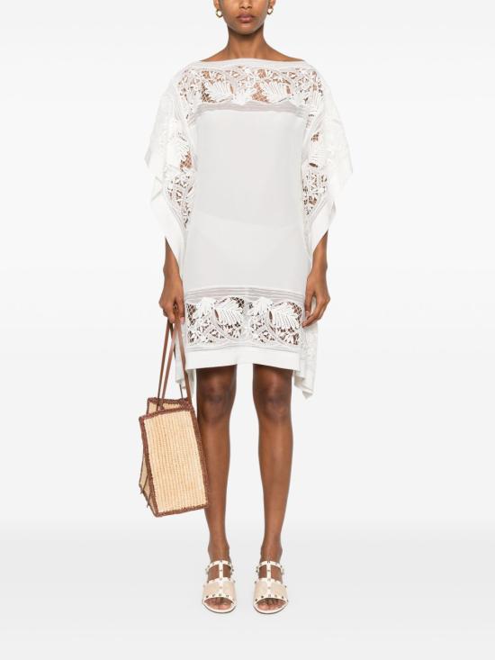 25SS 에르마노 설비노 숏 원피스 D462Q778 VKX10602 White - ERMANNO SCERVINO