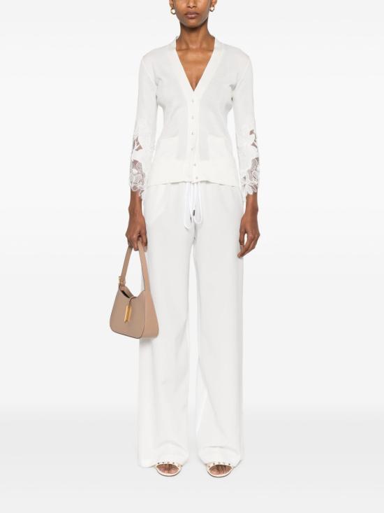 25SS 에르마노 설비노 가디건 D465N709AP QBJ11001 White - ERMANNO SCERVINO