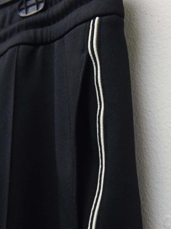  몽클레어 트레이닝/조거 팬츠 몽클레르 스트라이프 로고 트랙 팬츠 블랙 - MONCLER