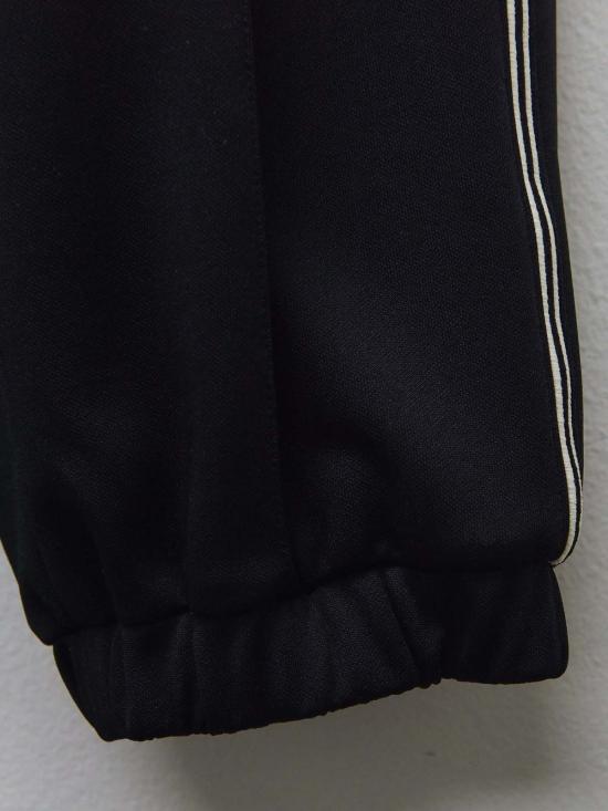  몽클레어 트레이닝/조거 팬츠 몽클레르 스트라이프 로고 트랙 팬츠 블랙 - MONCLER