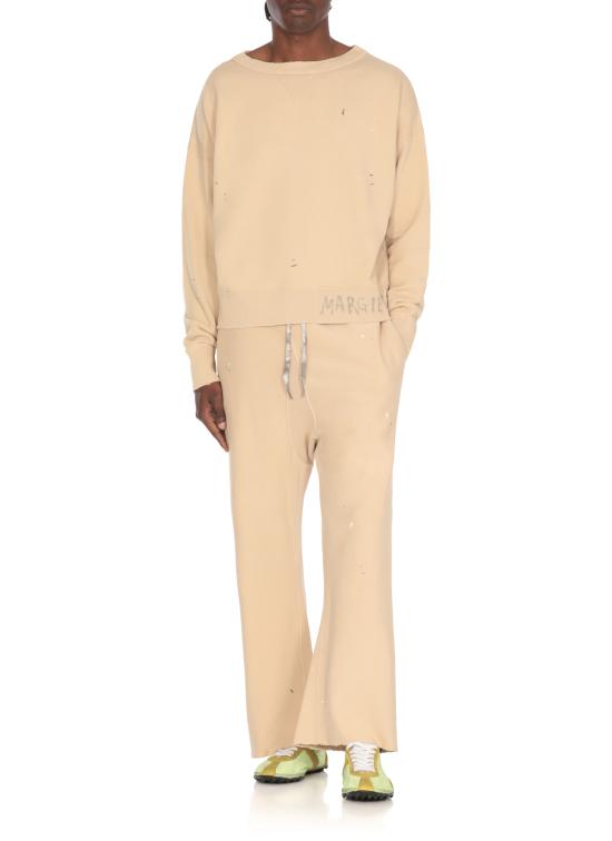  마르지엘라 디스트레스드 스웨트팬츠 S50KA0677M25019 112 BEIGE - MAISON MARGIELA