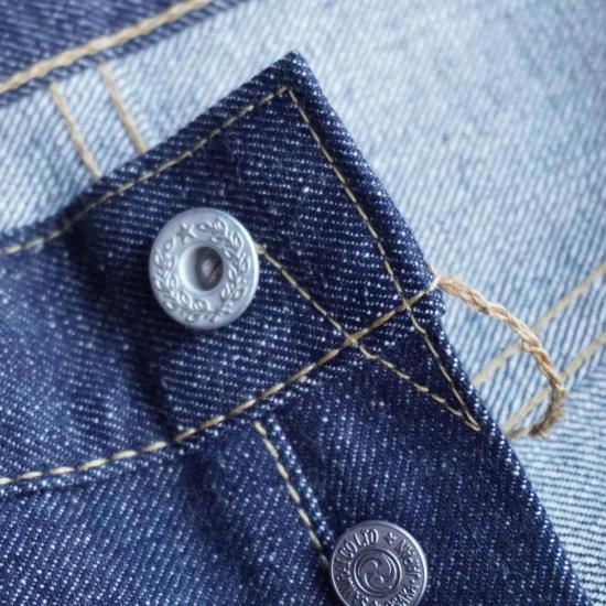  사무라이 진스 데님 팬츠 2차 세계 대전 40년대 스타일 와이드 스트레이트 진 (릴렉스 스트레이트) - SAMURAI JEANS