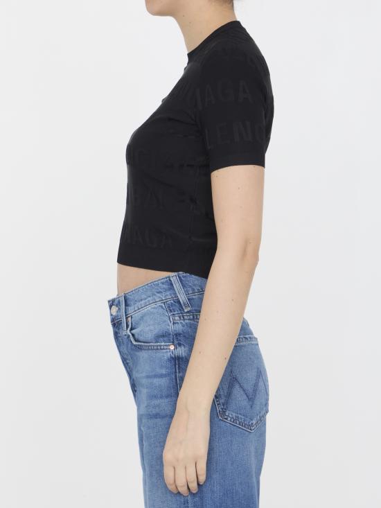 25SS 발렌시아가 스웨터 788572 T52121000 BLACK - BALENCIAGA